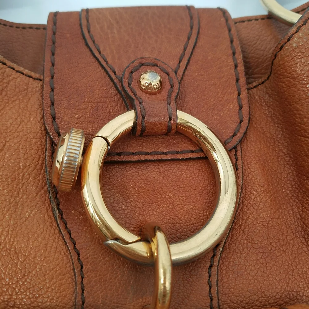 Tod's Peggy Hobo Shoulder Bag Brown Soft Leather